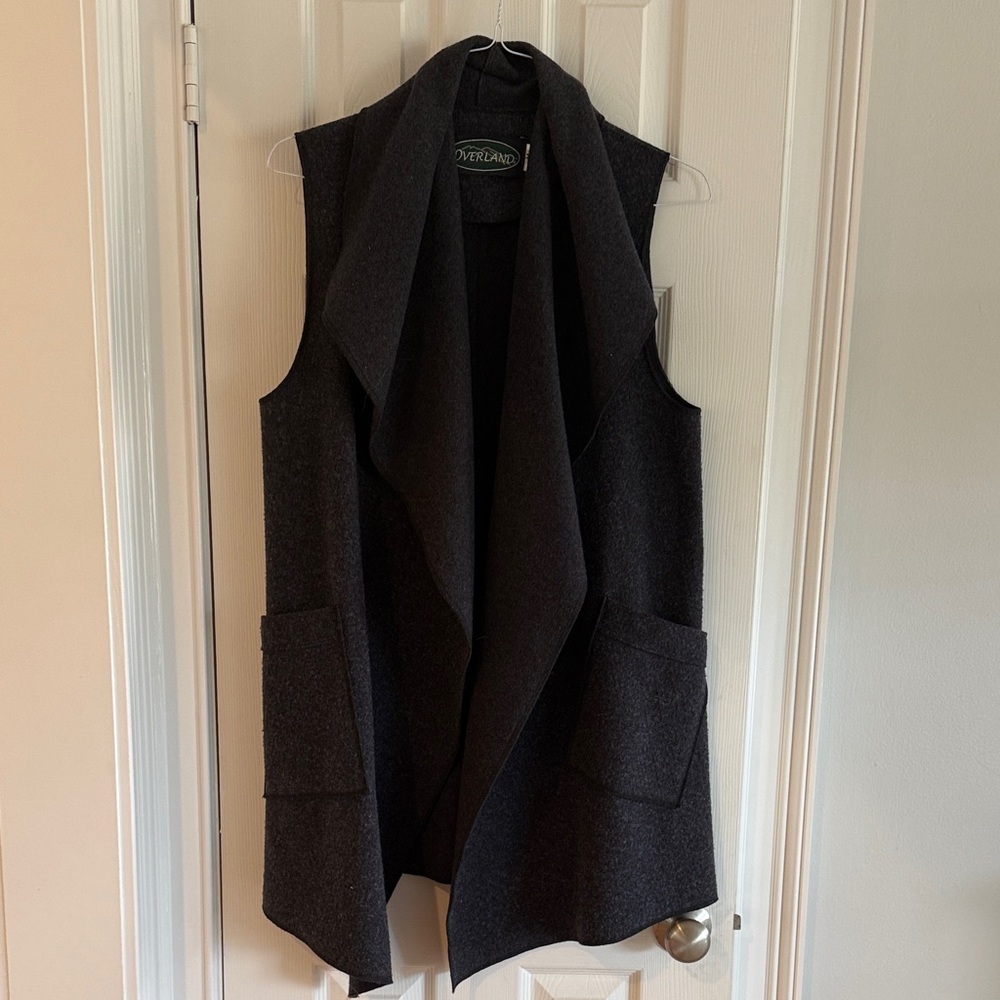 Women's Gray Sleeveless Vest